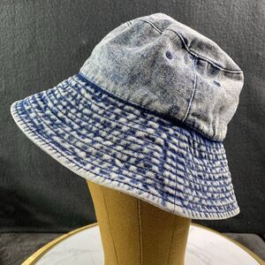 Wild Fable Faded Blue Denim Bucket Hat Adjustable Lined Retro Y2K Style - EX